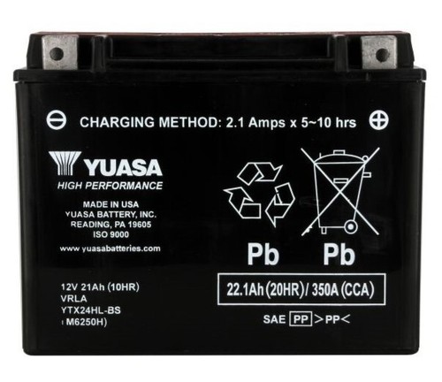Yuasa ytx24hl honda 750 - ytx24hl-bs,