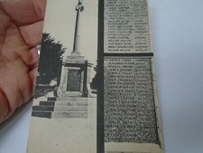 KNOCKANDO WAR  MEMORIAL  NAMES