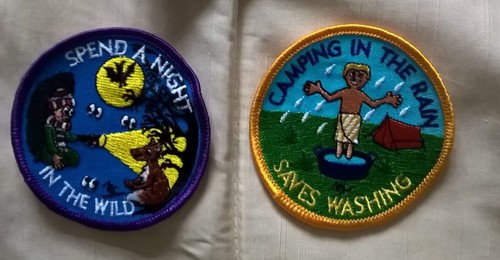 Scout badges camping in - badges, :