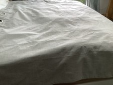 Dunelm Blackout Grey/Beige Eyelet Curtains 66” Wide X 72” Drop Excellent