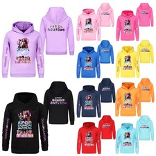 Kids Boys Girls KPOP Devil Hunters Casual Hoodie K-POP Sweatshirt Jumper Tops