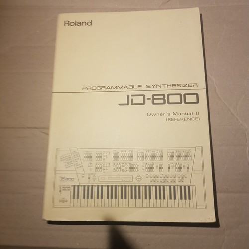 Roland 800 manual - 800, ii