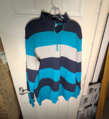 Cotton traders sweatshirt blue - sweatshirt,