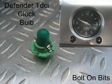 Clock Bulb Interior dashboard Land Rover Defender Tdci 2007 to 2016 GREEN light