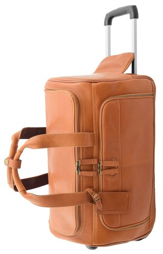 Real leather wheeled holdall - real,