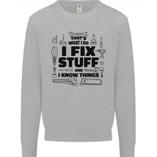I Fix Stuff Funny Handyman Tradesman DIY Mens Sweatshirt Jumper