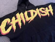 Childish Hoodie Black yellow - small