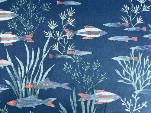 Shallows ocean cotton fabric - ocean,