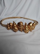 Zara golden seashell snail elasticated belt