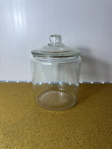 Big clear glass - glass, canister