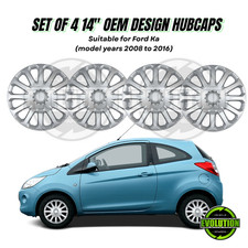 14" Wheel Trims Hub Caps OEM Design Covers Rims Fits Ford Ka 2008–2016