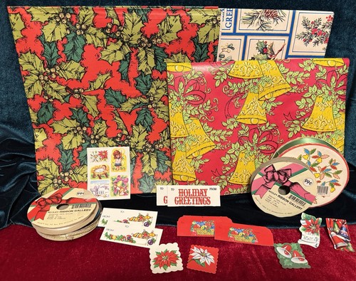 Vintage christmas wrapping - vintage,