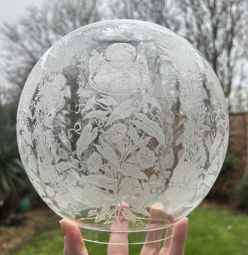 Antique glass oil - antique, shade