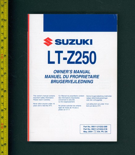 Suzuki ltz250 manual - ltz250, (2005)