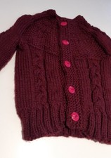 Hand Knitted Aran Cable