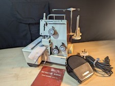 Vintage New Home Lock 777 over locker sewing machine with original pedal 