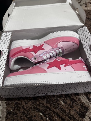 Bapesta pink shiny size 5 - pink,