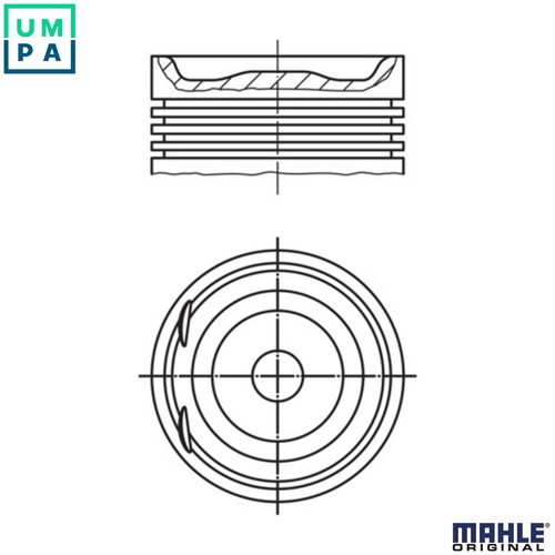 Piston for opel z20let - for,