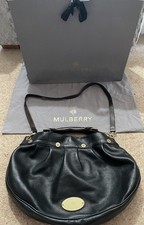 Mulberry East West Mitzi Black Leather Handbag With Dustbag & Original Carrier