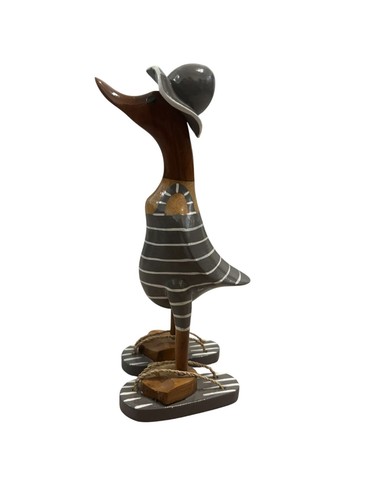 Handcrafted wooden duck - wooden,