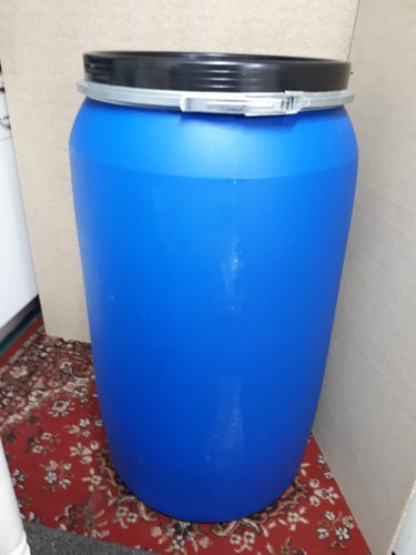 250 litres blue - , plastic