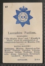 OGDENS-ARMY CRESTS & MOTTOES-#057- LANCASHIRE FUSILIERS