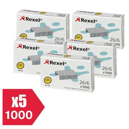 Rexel staples 6 steel - 26/6,
