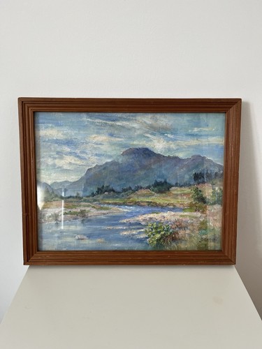 Vintage scottish landscape oil - scottish,