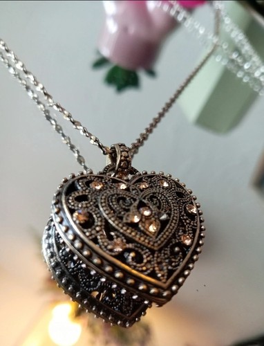 Bronze tone heart vintage - bronze,