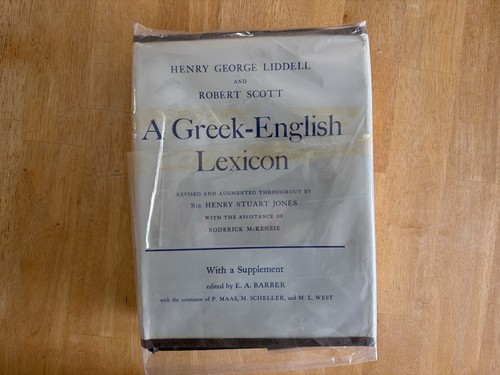 Greek english lexicon - greek-english, liddell