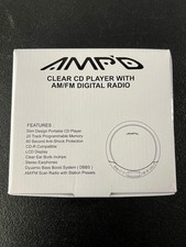 Amp'd Clear CD Player With AM