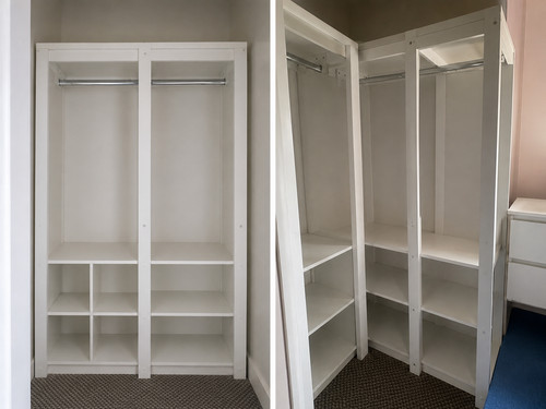 Open wardrobe with - open,