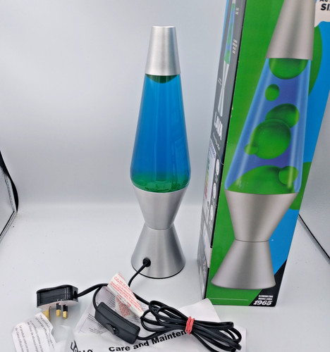 Lava lamp green wax blue - green,
