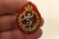 MILITARY CAP BADGE WRAC WOMEN'S ROYAL ARMY CORPS 3.75CMS BY 2.75CMS (703)