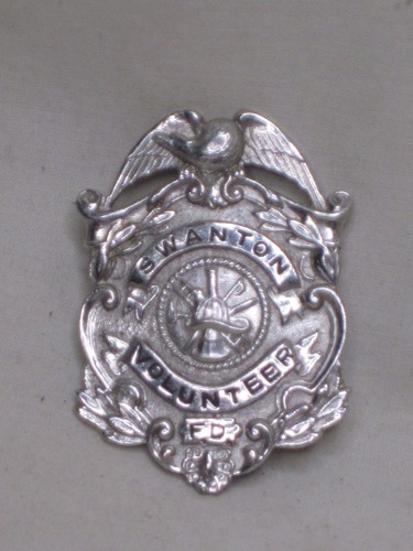 Vintage fireman badge obsolete - badge,
