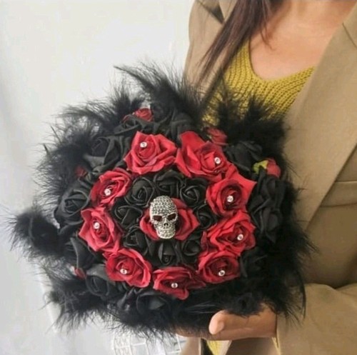 Gothic wedding bridal - wedding, bouquet
