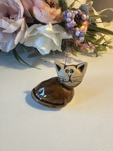 Little vintage brown pottery - little,