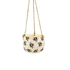 Sass & Belle BUSY BEES HANGING PLANTER Plant Pot Bumblebee Shabby Chic Bohemian