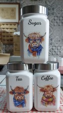 Highland Cow Design Tea Coffee