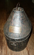 1878 Pattern Spiked Helmet Tin Carry Case - 1st Vol Bn Northumberland Fusiliers