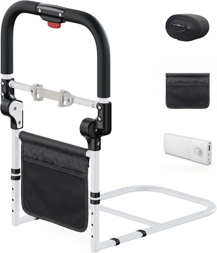 Foldable bed guard - foldable, rail