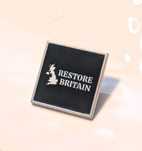 Square restore britain pin - britain,