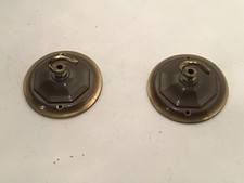 2  VINTAGE BRASS   CEILING ROSE.