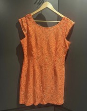 Coral boohoo laced dress  Size