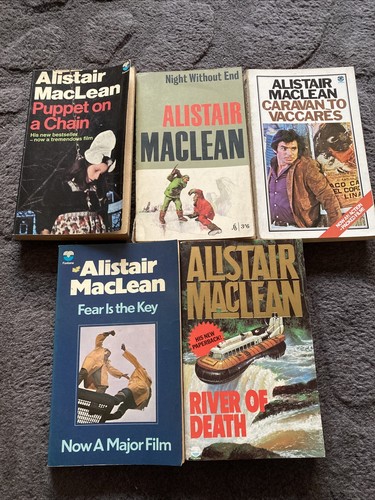 Alistair maclean paperback - x5,