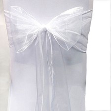 10PCS Organza Sashes Chair