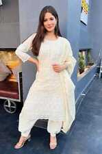 Indian Punjabi Patiala Kurta With Dupatta Set Women Salwar Kameez Readymade