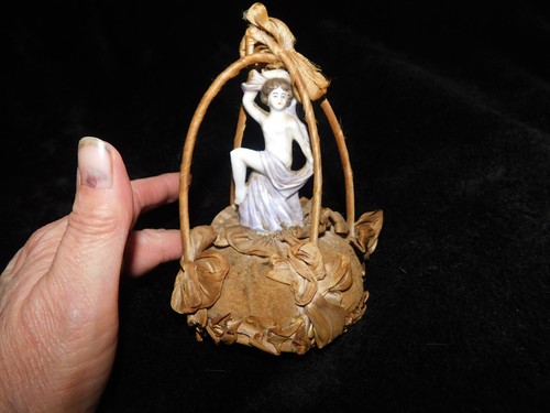 Antique nude full doll - on, silk