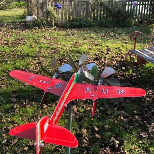 Airplane wind spinner garden - airplane,