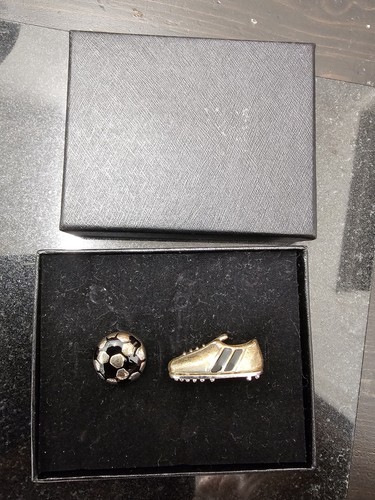 Cufflinks football boot or - football,
